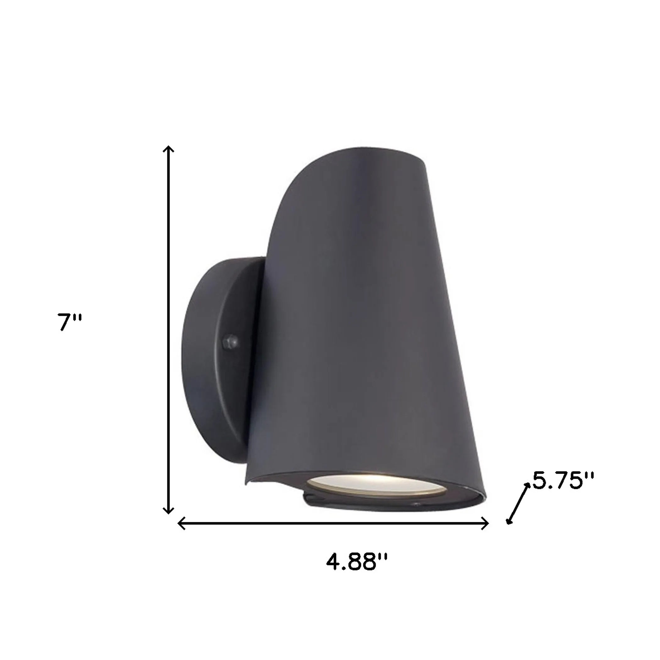 Modern Matte Black LED Wall Sconce