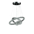 Silver Metal Crystal LED Dimmable Chandelier