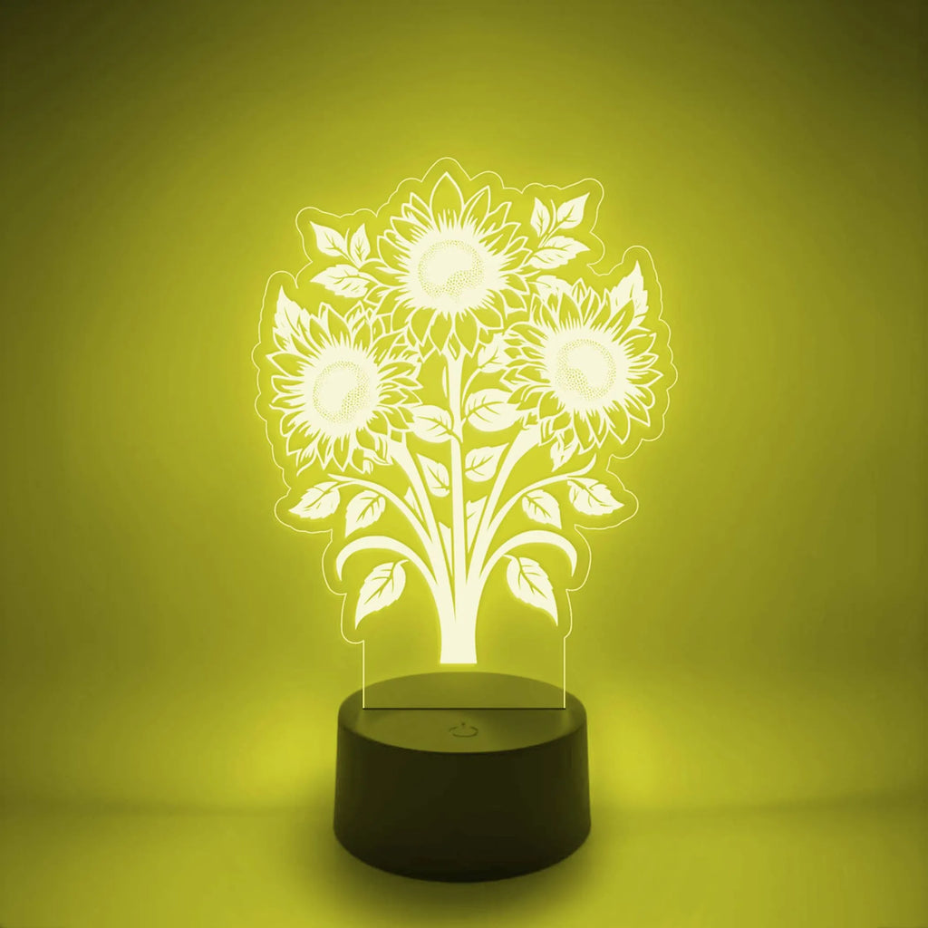 Sunflower Bouquet LED Light Up Desk Lamp