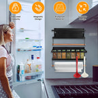 Magnetic Spice Rack Set for Refrigerator
