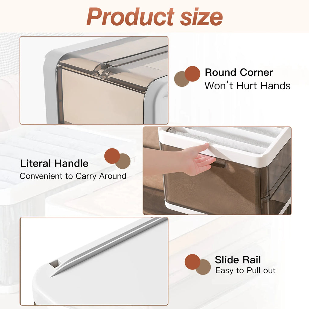 Collapsible Fabric Organizer Boxes for Home