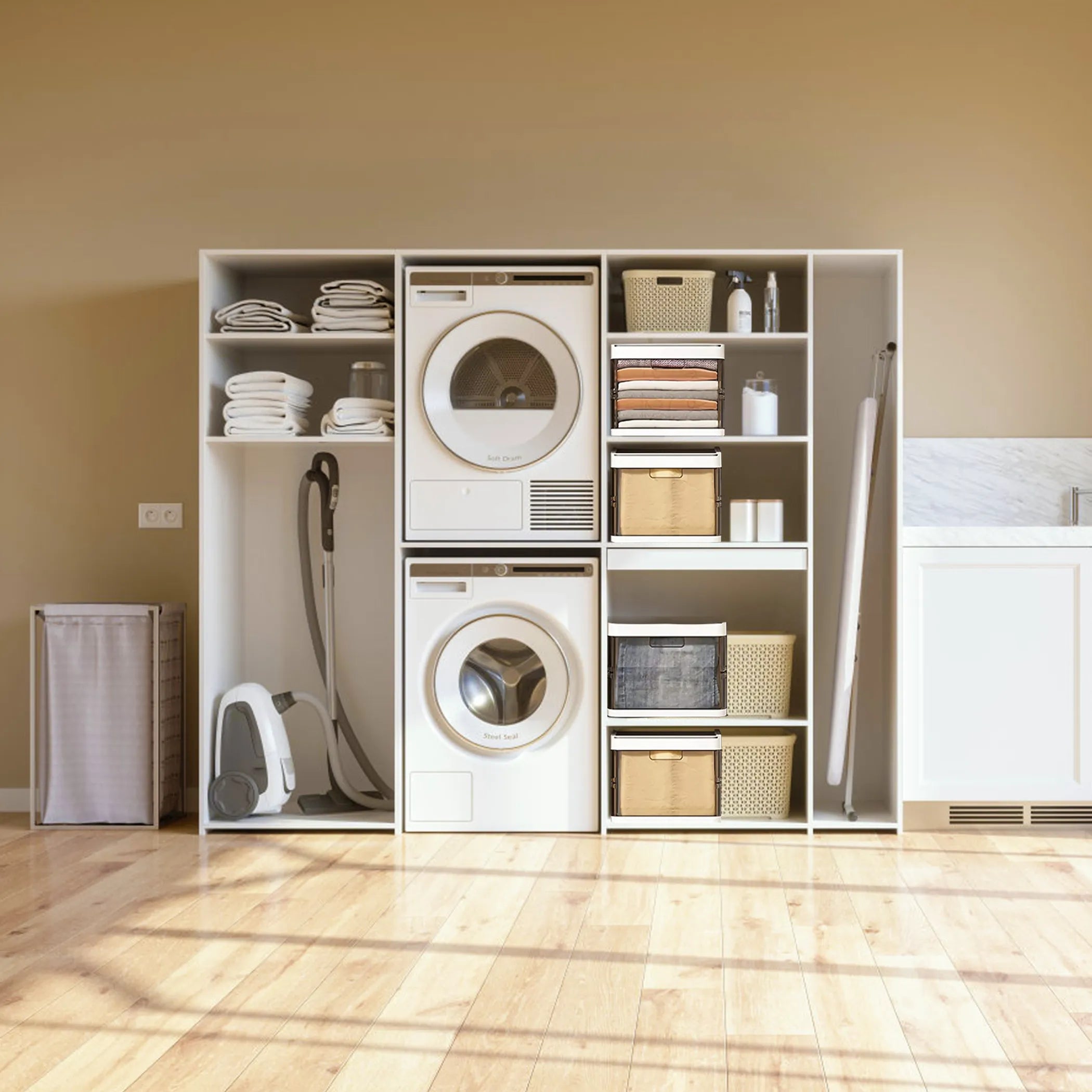 Collapsible Fabric Organizer Boxes for Home