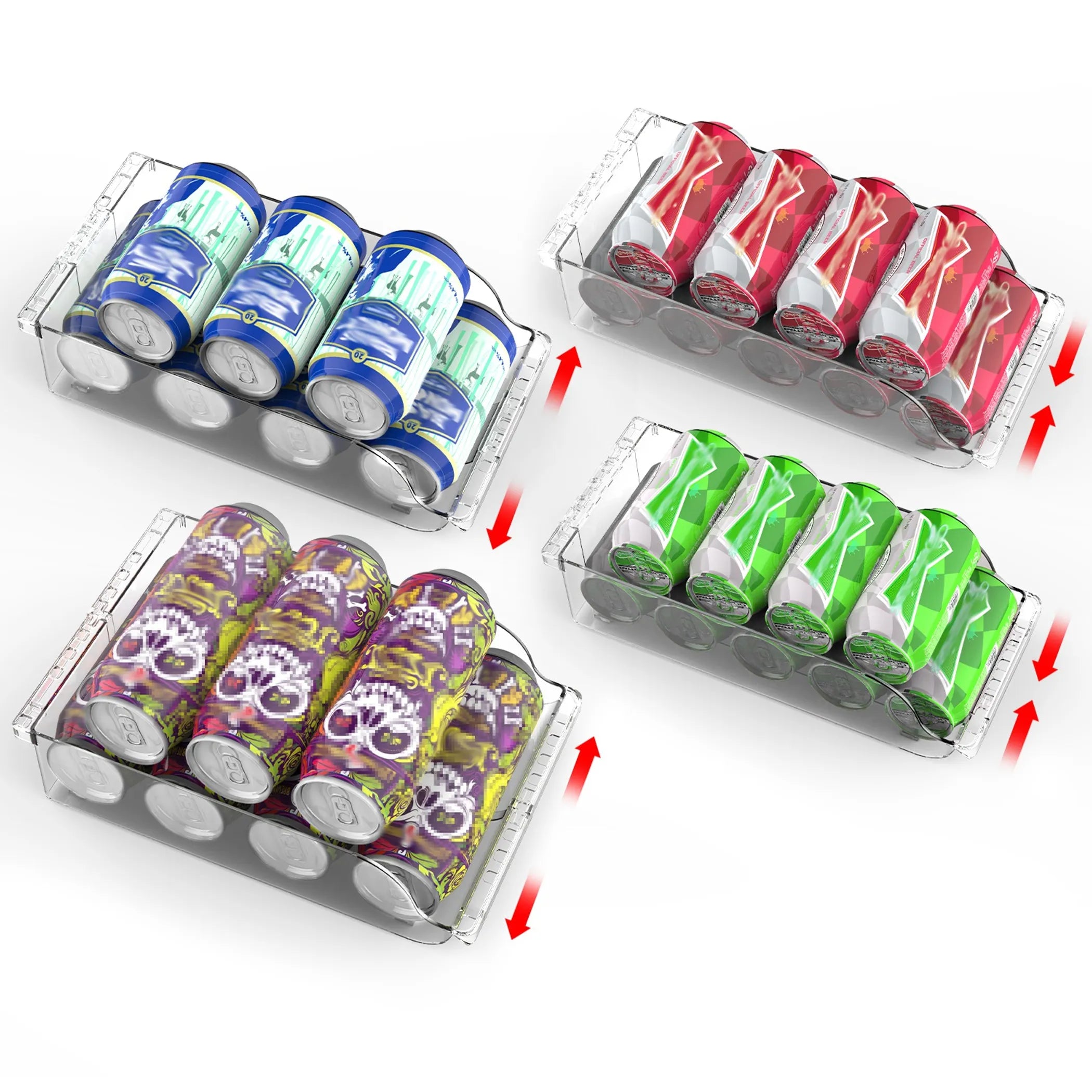 Refrigerator Soda Can Organizer Set