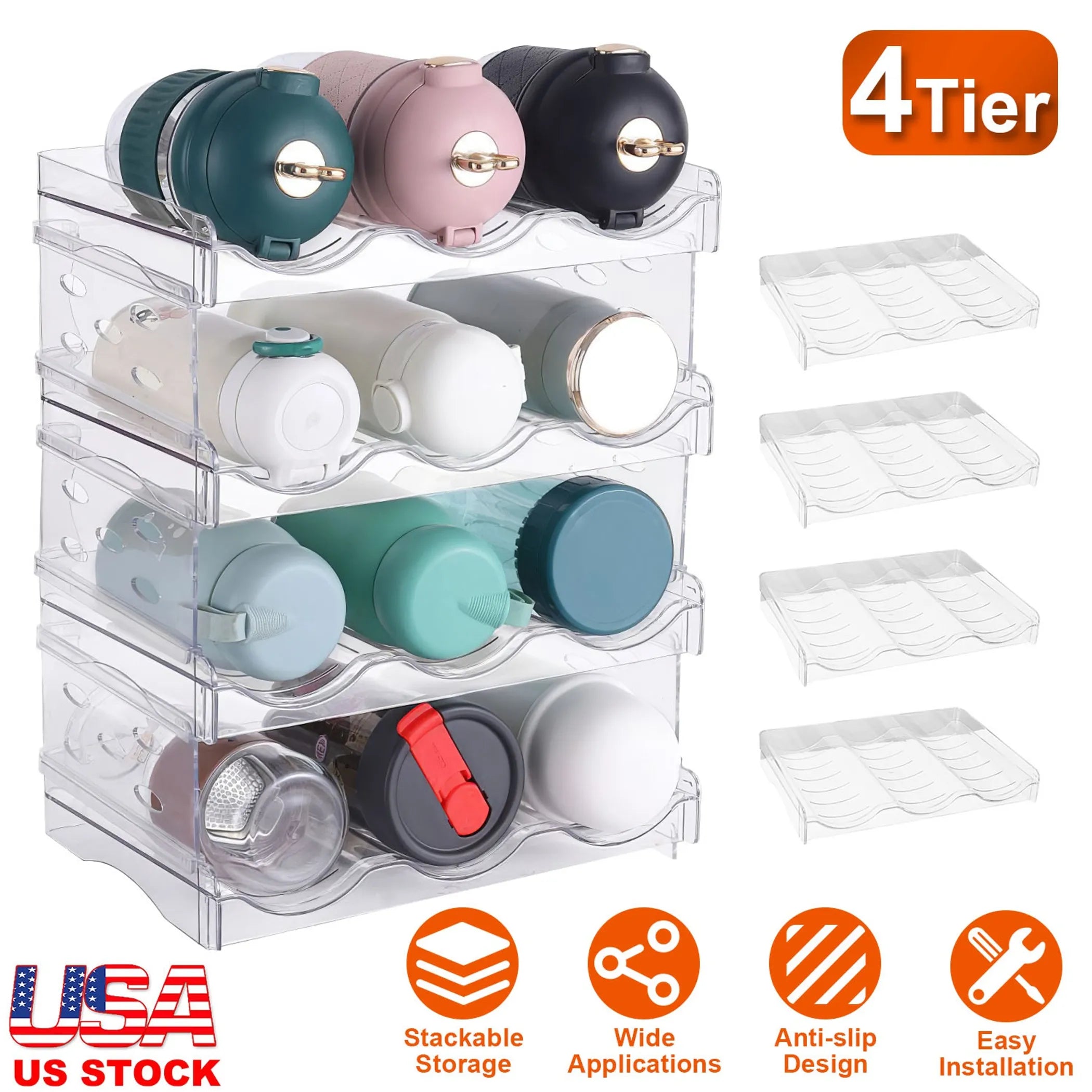 4 Tier Bottle Storage Holder