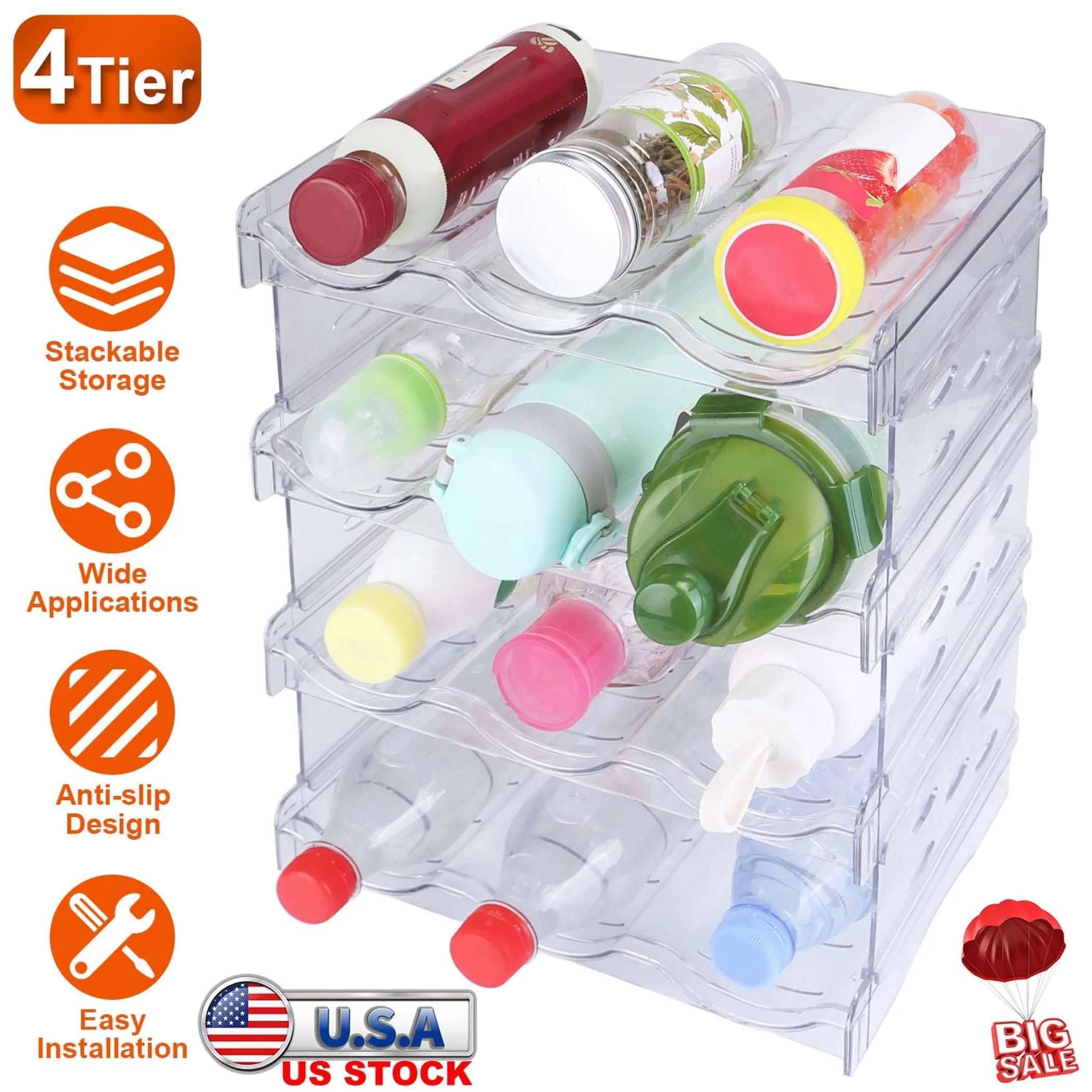 4 Tier Bottle Storage Holder