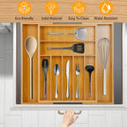 Bamboo Drawer Divider for Kitchen Organization