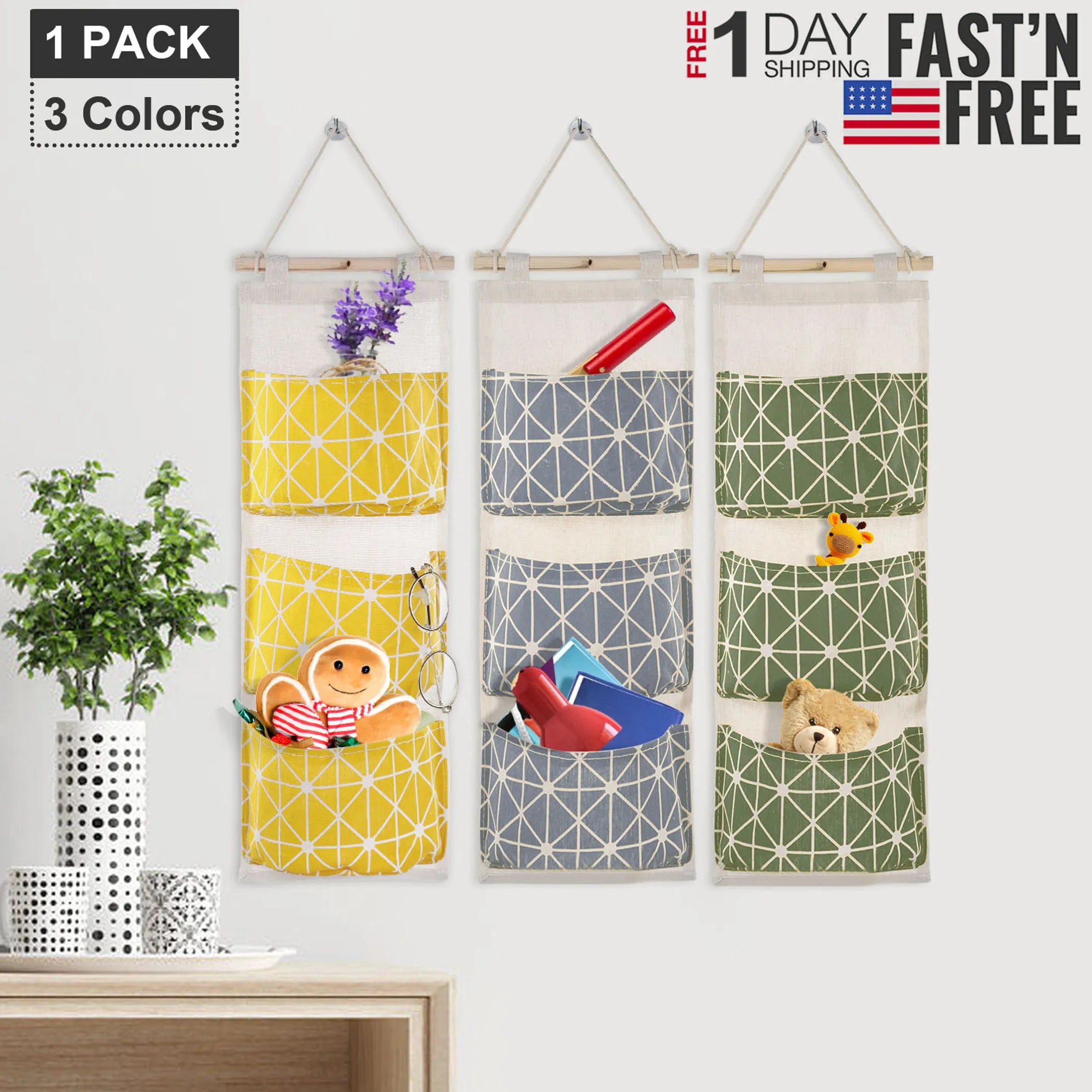 Pocket Wall Mounted Storage Bag