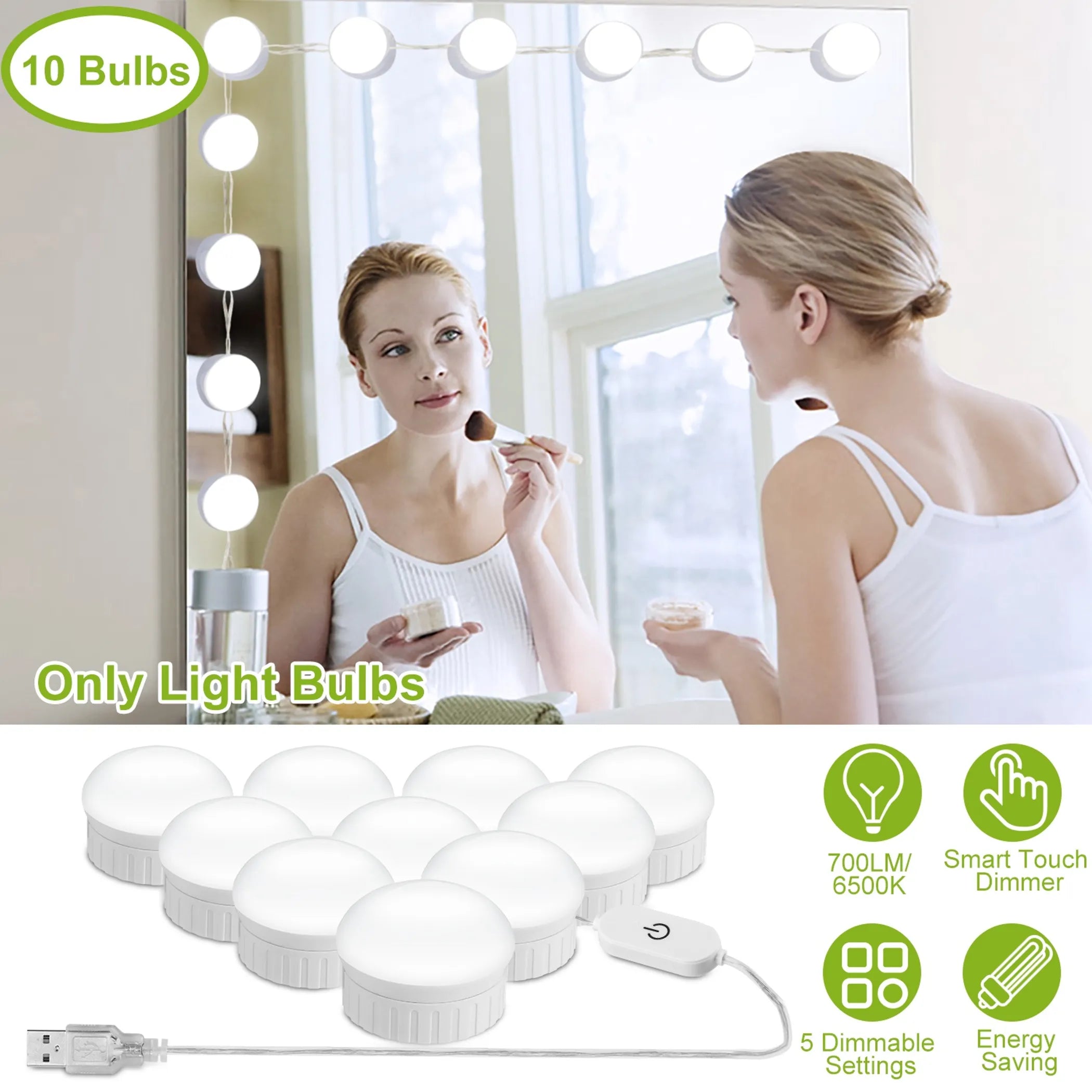 Hollywood Style LED Vanity Mirror Lights Ki
