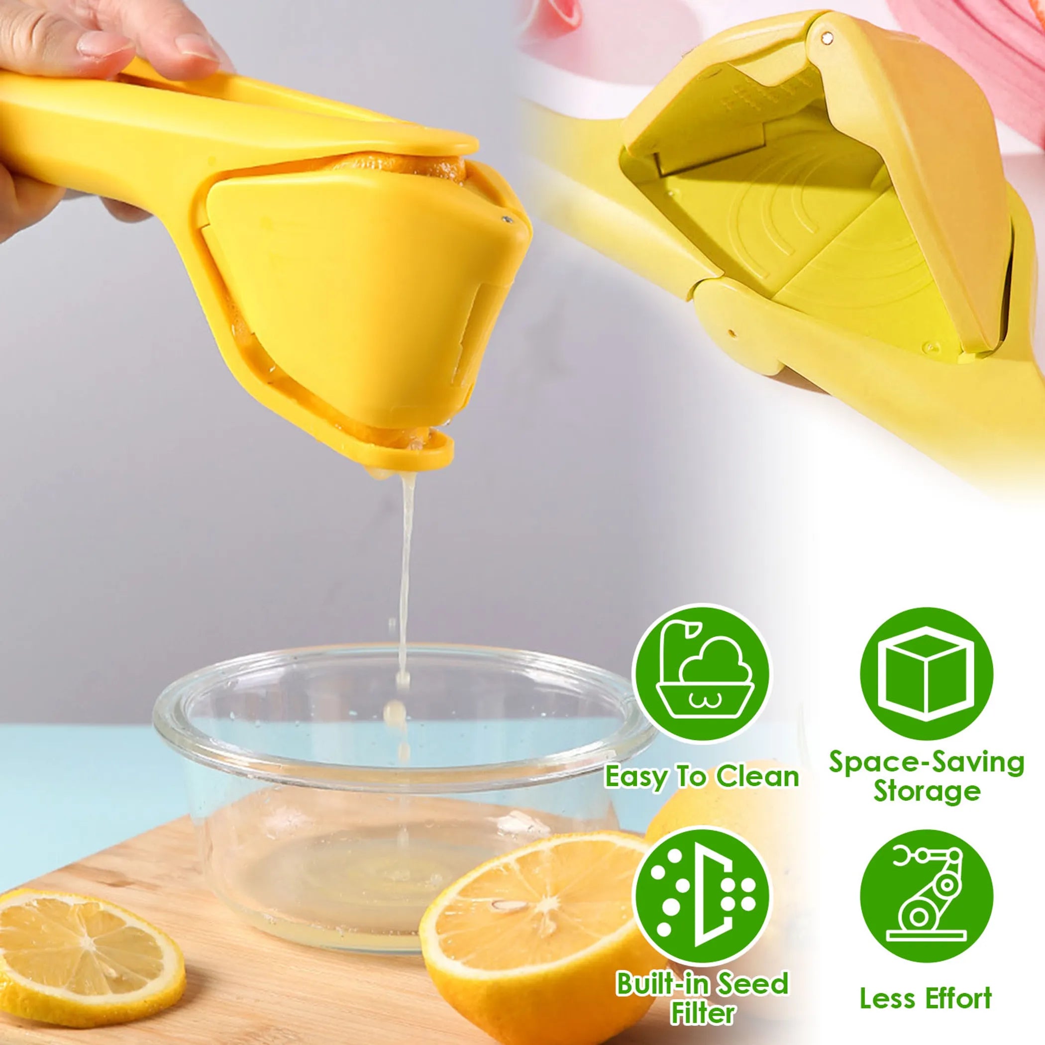 Easy Hand Press Citrus Juicer for Kitchen