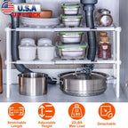 Retractable 2-Tier Under Sink Organize