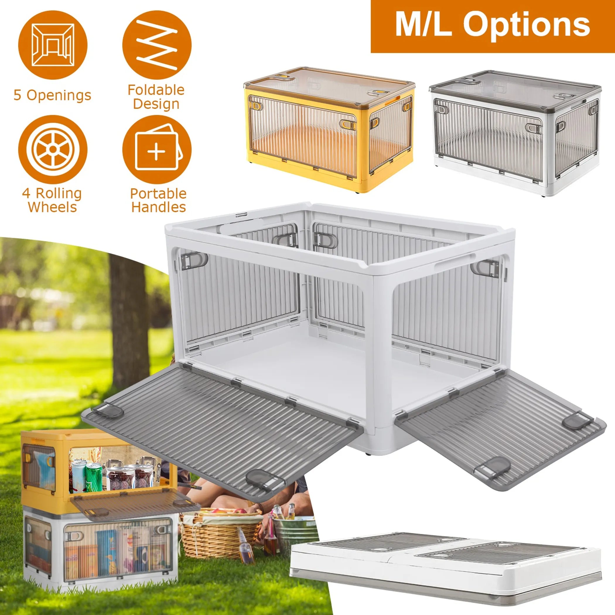 Stackable Collapsible Storage Containers for Clothes