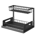 Sliding Cabinet Storage Basket for Kitchen & Bathroom