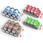 stackable fridge beverage organizer bins