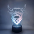 Cow themed decorative lamp