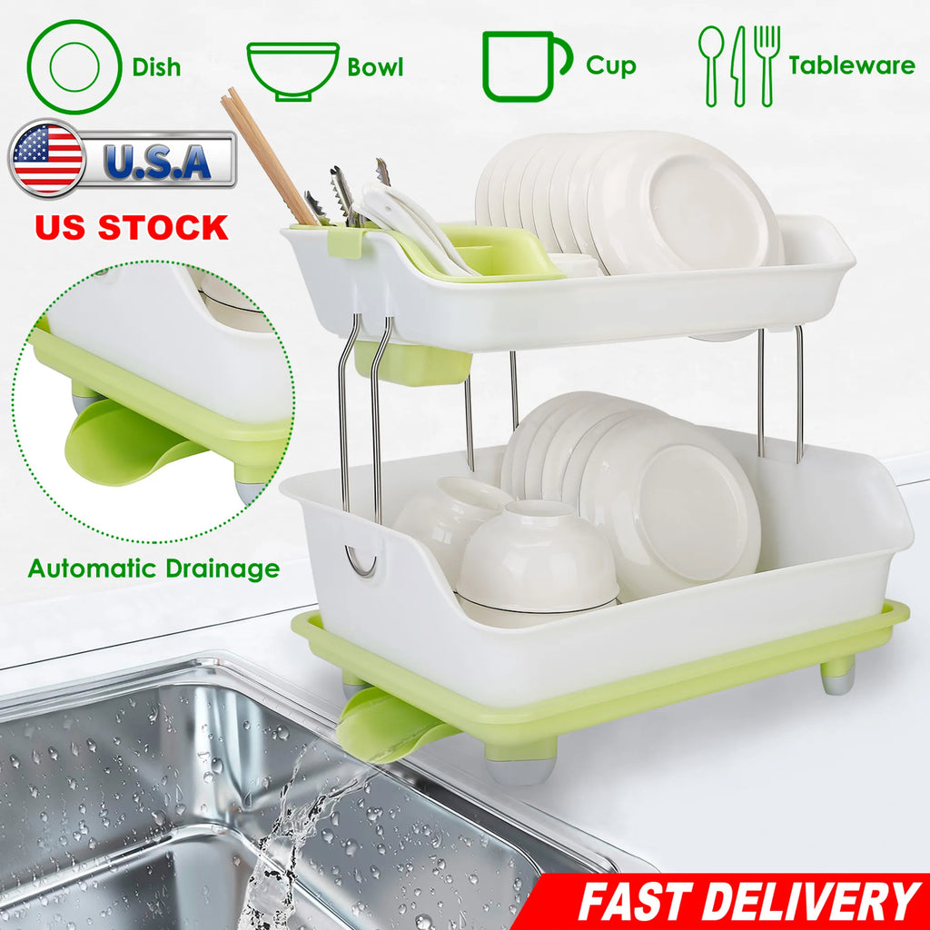Modern kitchen draining rack organizer