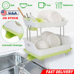 Modern kitchen draining rack organizer