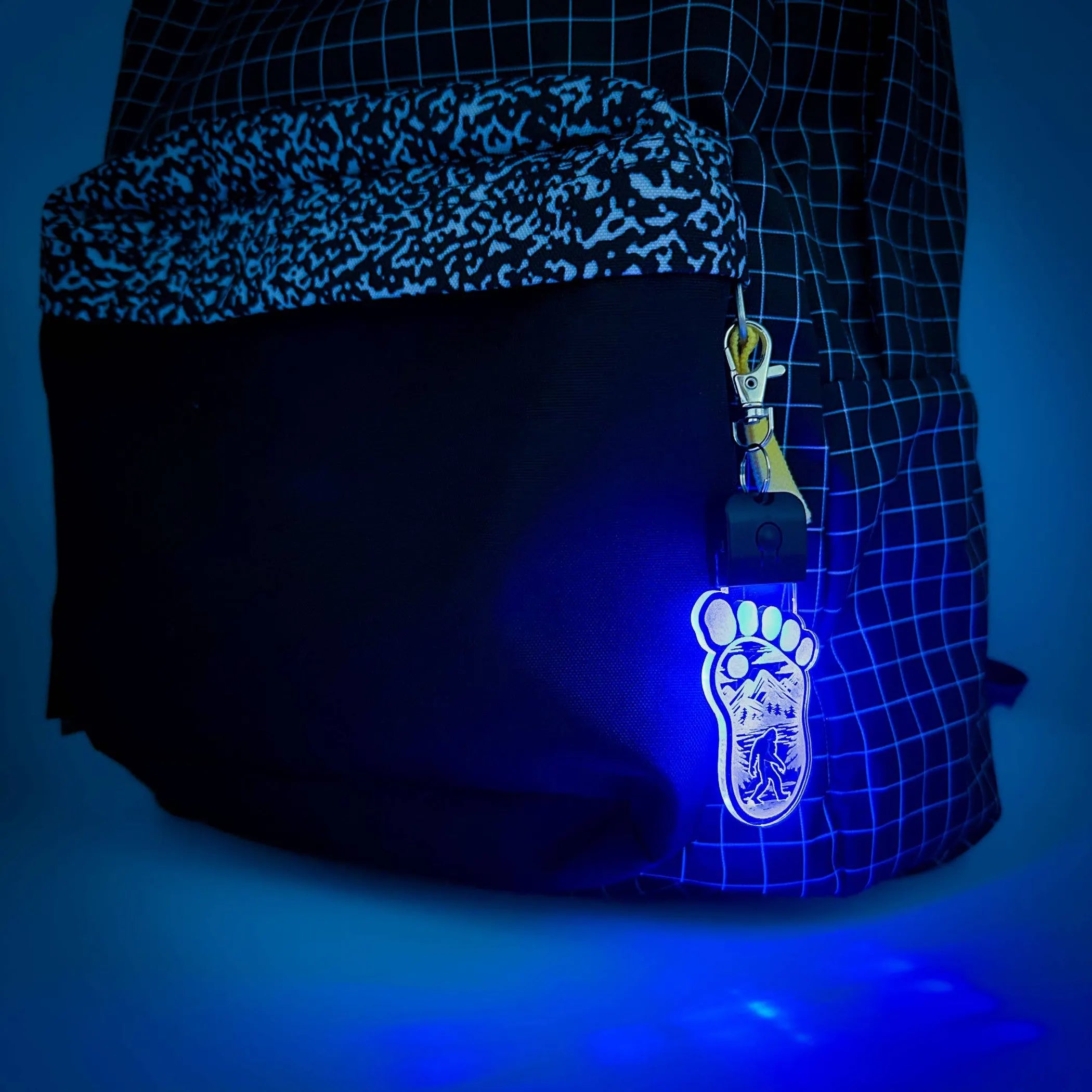 bigfoot rechargeable LED keychain with clip portable mini flashlight keyring light
