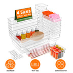 Stackable drawer organizer bins
