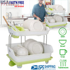 Kitchen dish drying rack for plates and bowls