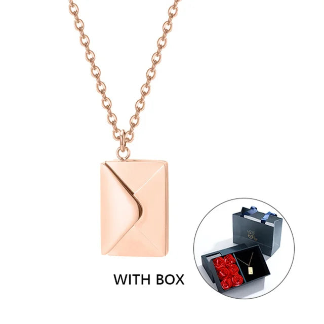Love Letter Envelope Pendant Necklace