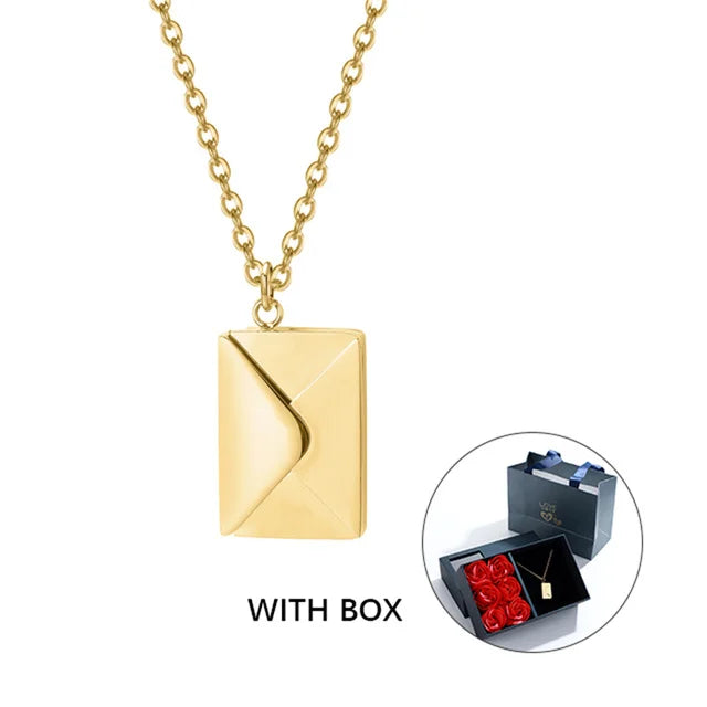Love Letter Envelope Pendant Necklace