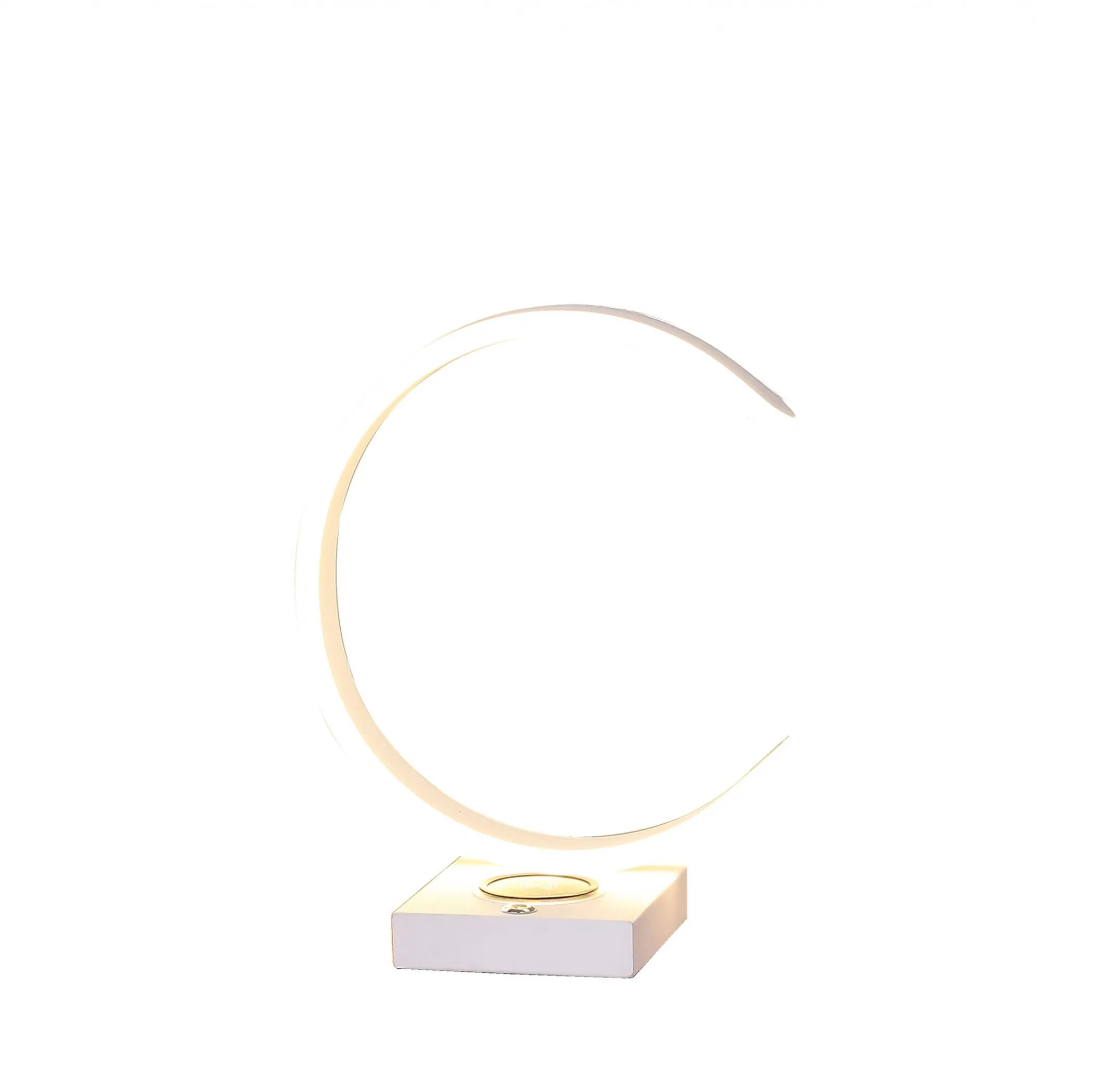 bedroom LED lamp with wireless charging feature