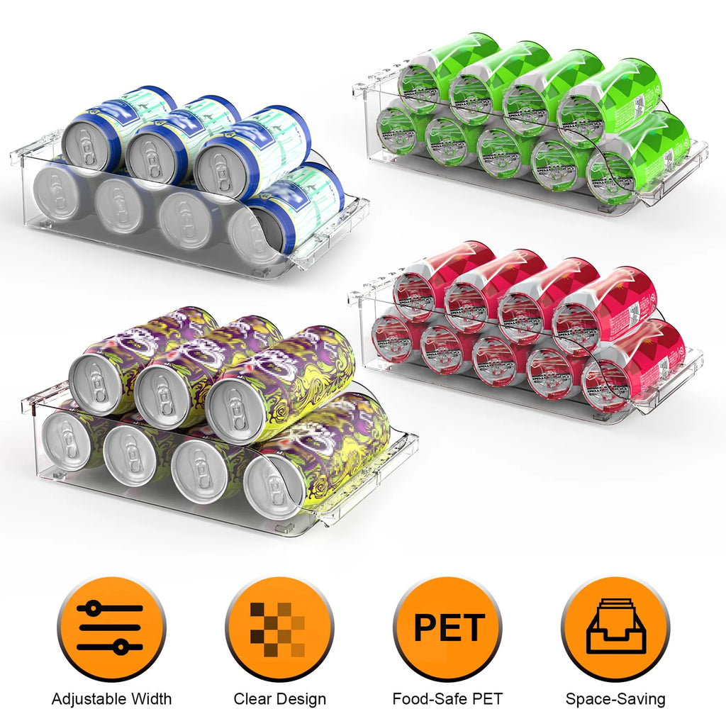 refrigerator drink can storage holder