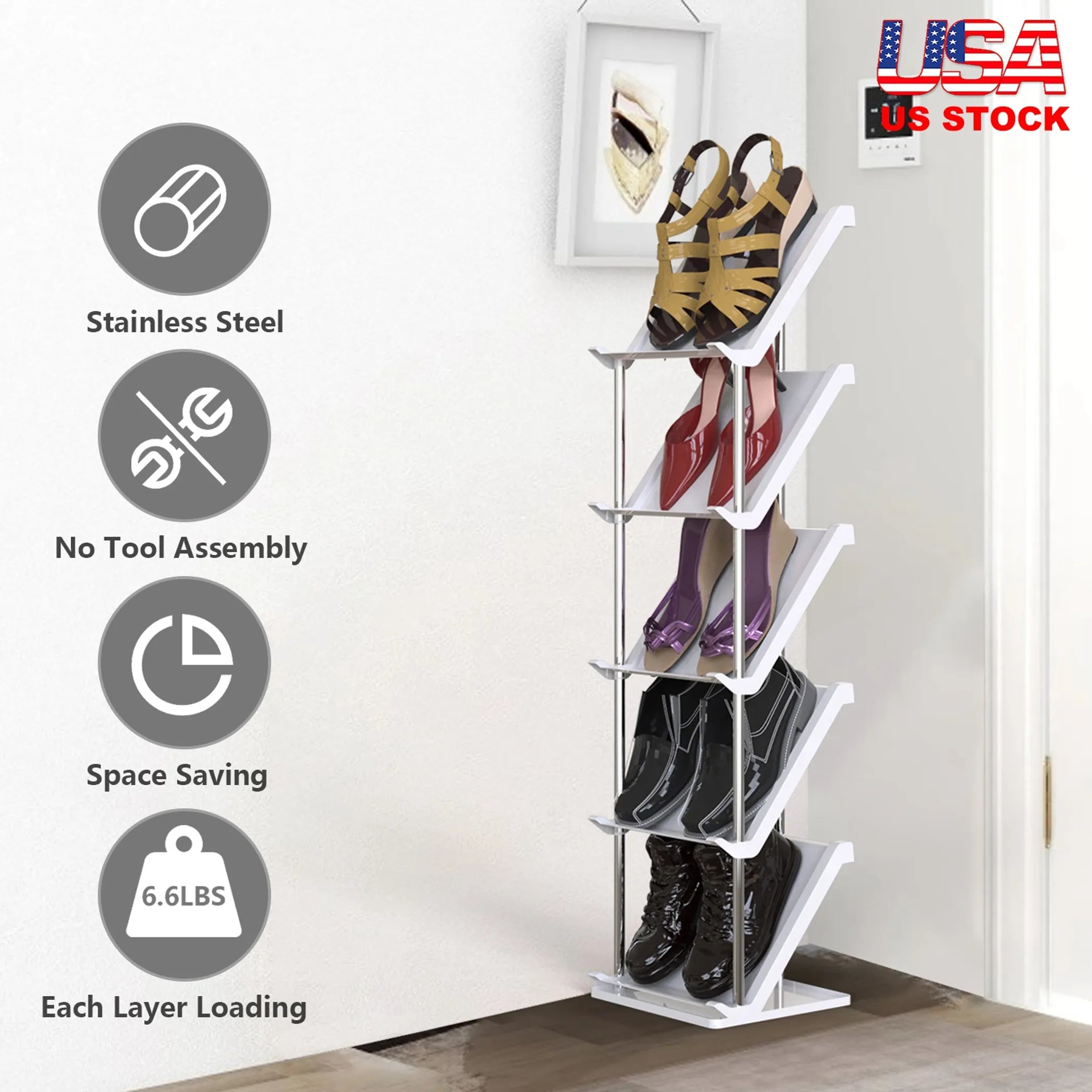 modern multi-layer shoe organizer