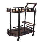 kitchen bar cart with wine storage