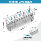 Rustproof kitchen cutlery holder basket