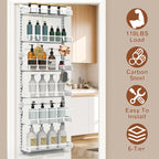 space saving pantry door shelf organizer