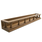 rustic wood spice rack shelf for kitchen