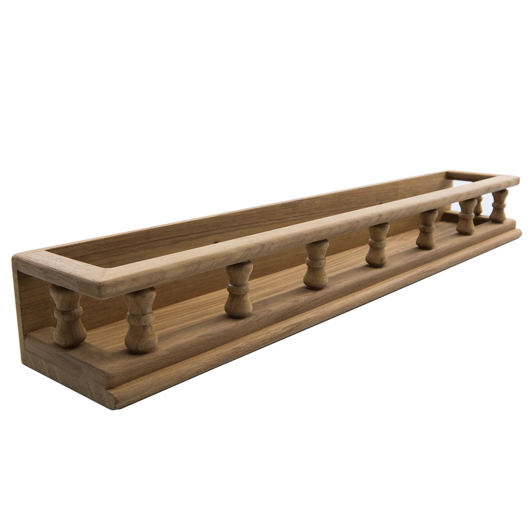 rustic wood spice rack shelf for kitchen