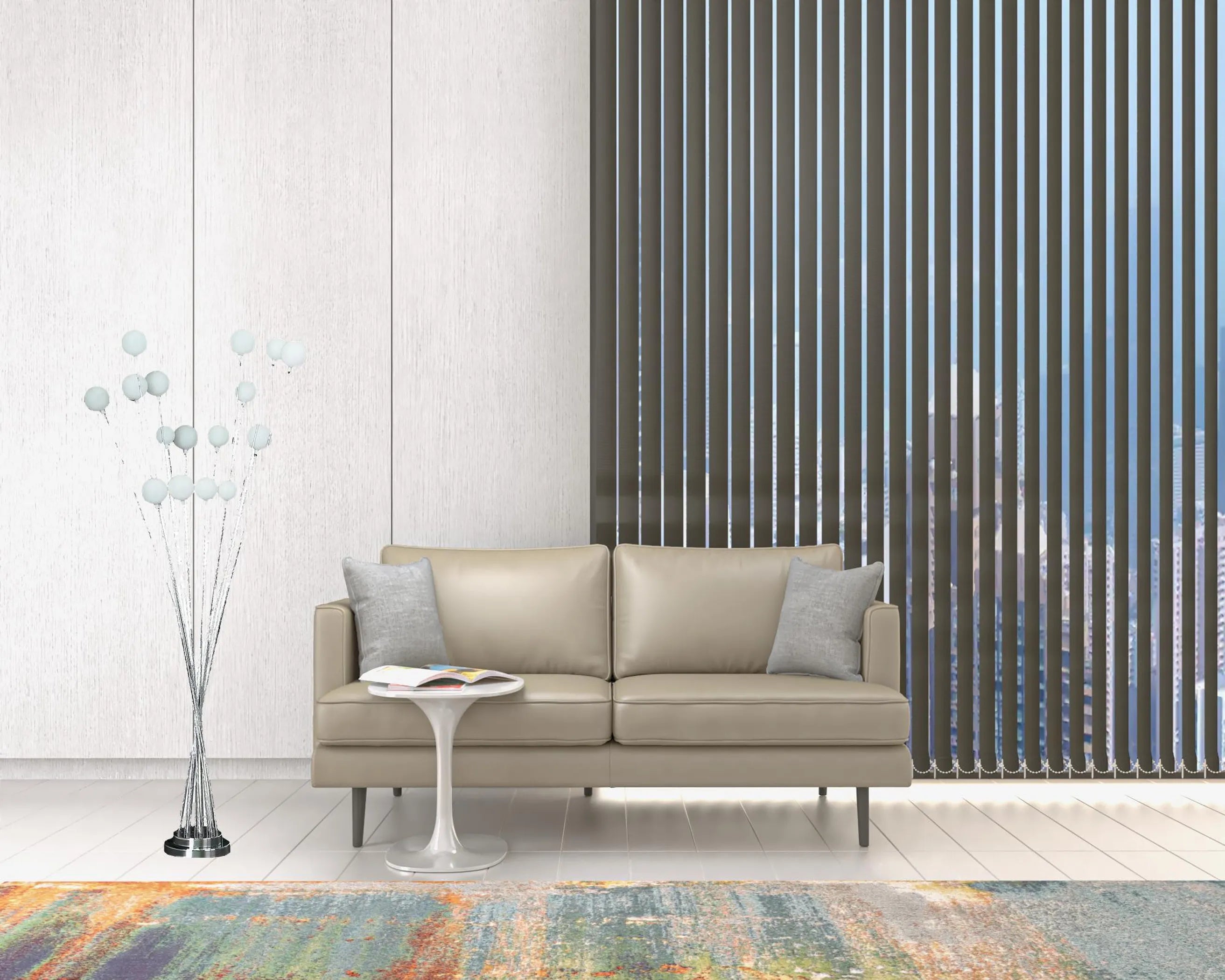 62 inch chrome novelty floor lamp