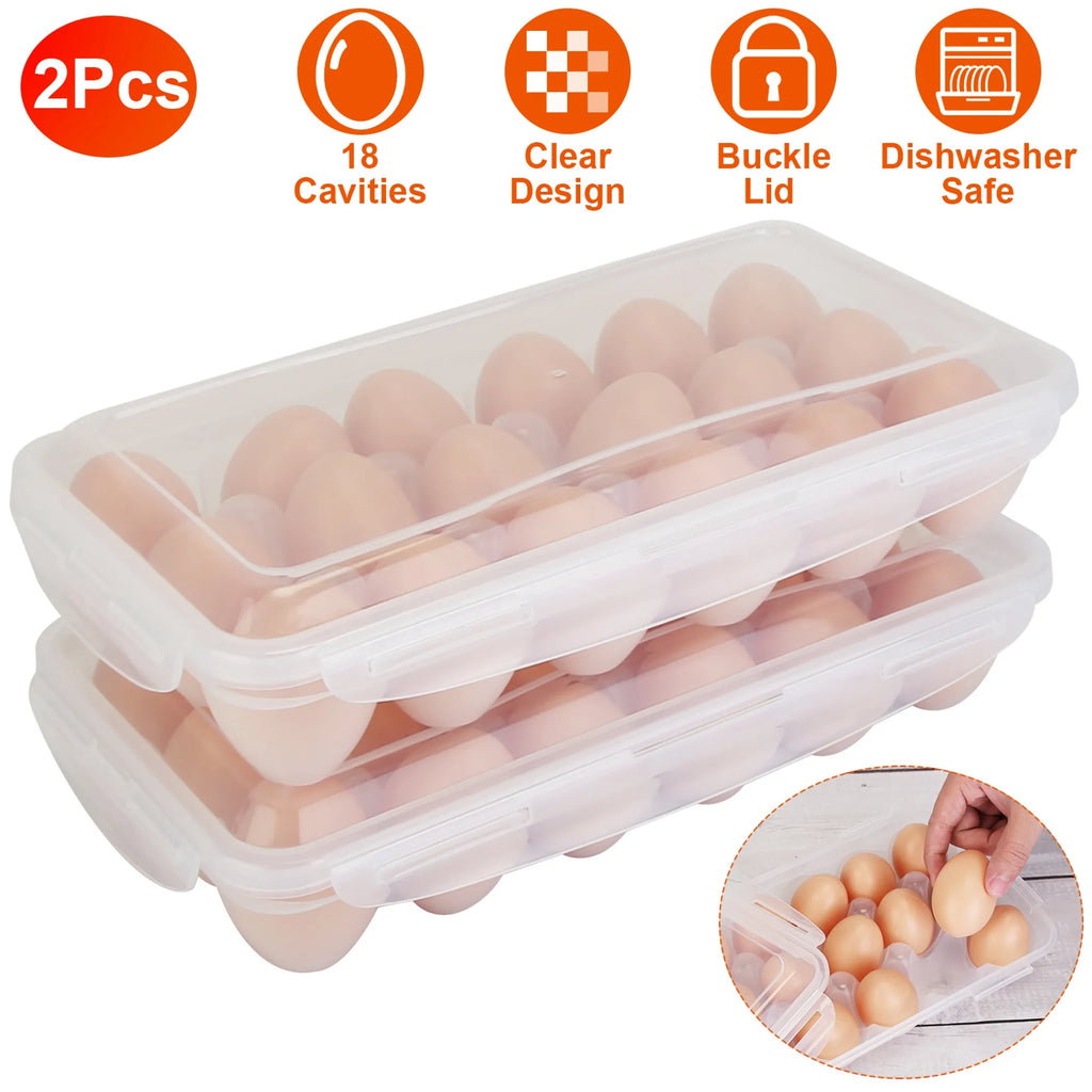 durable plastic egg holder container