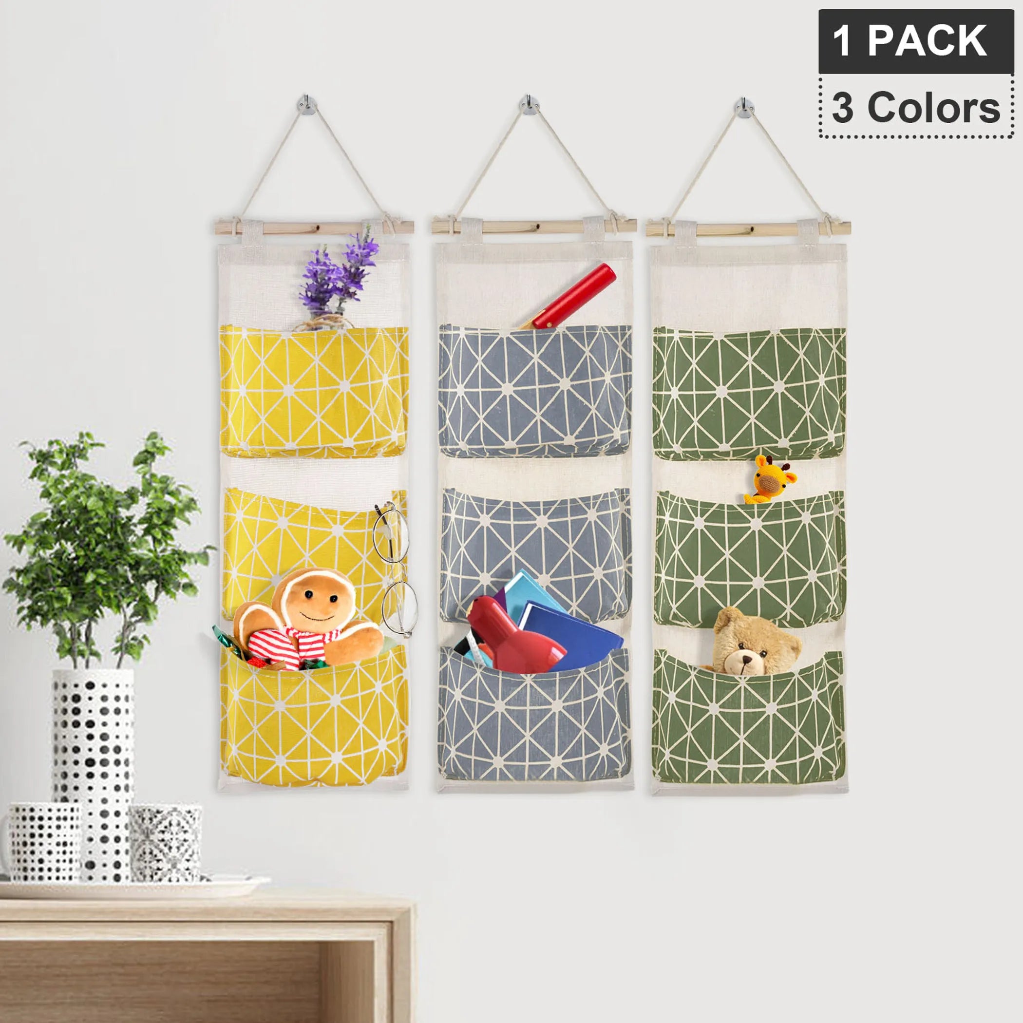 bedroom wall mounted storage bag