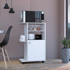 kitchen cart four casters