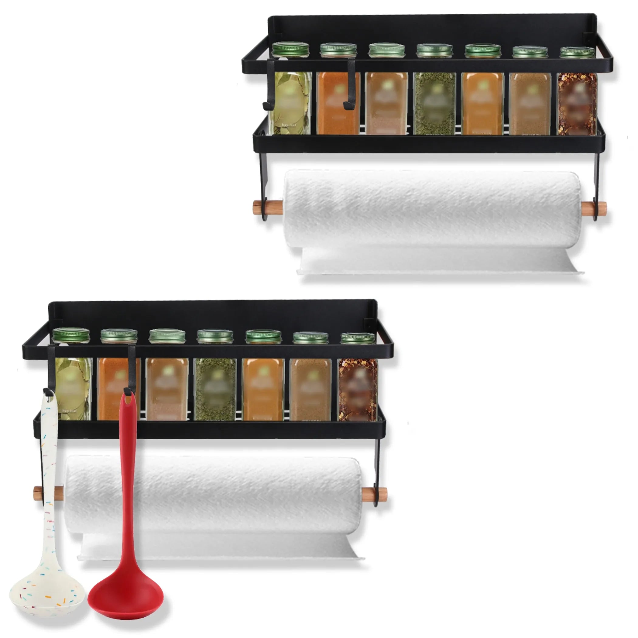 fridge spice holder rack set