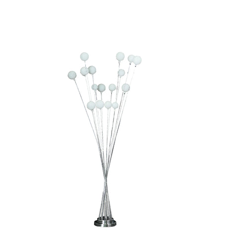 chrome multi light LED floor lamp