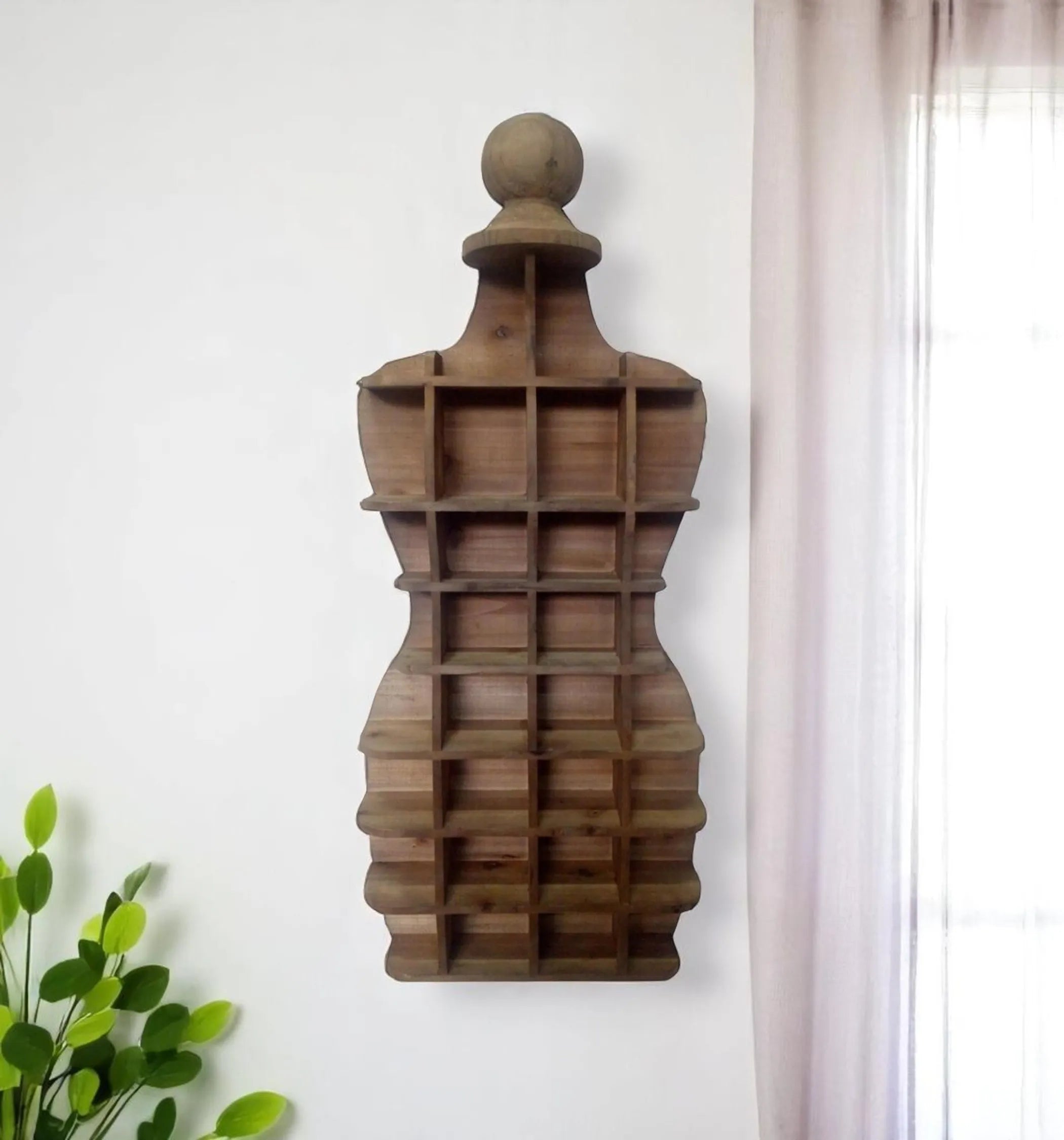 decorative wooden accent shelf for wall