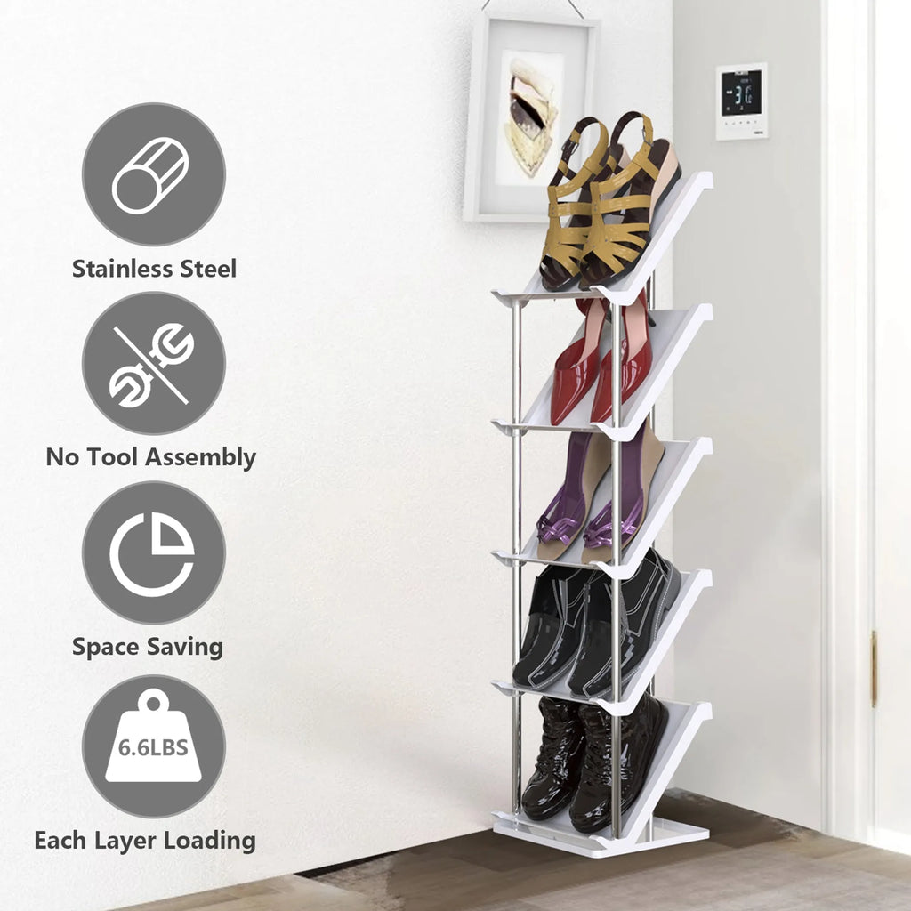 compact shoe rack for small spaces