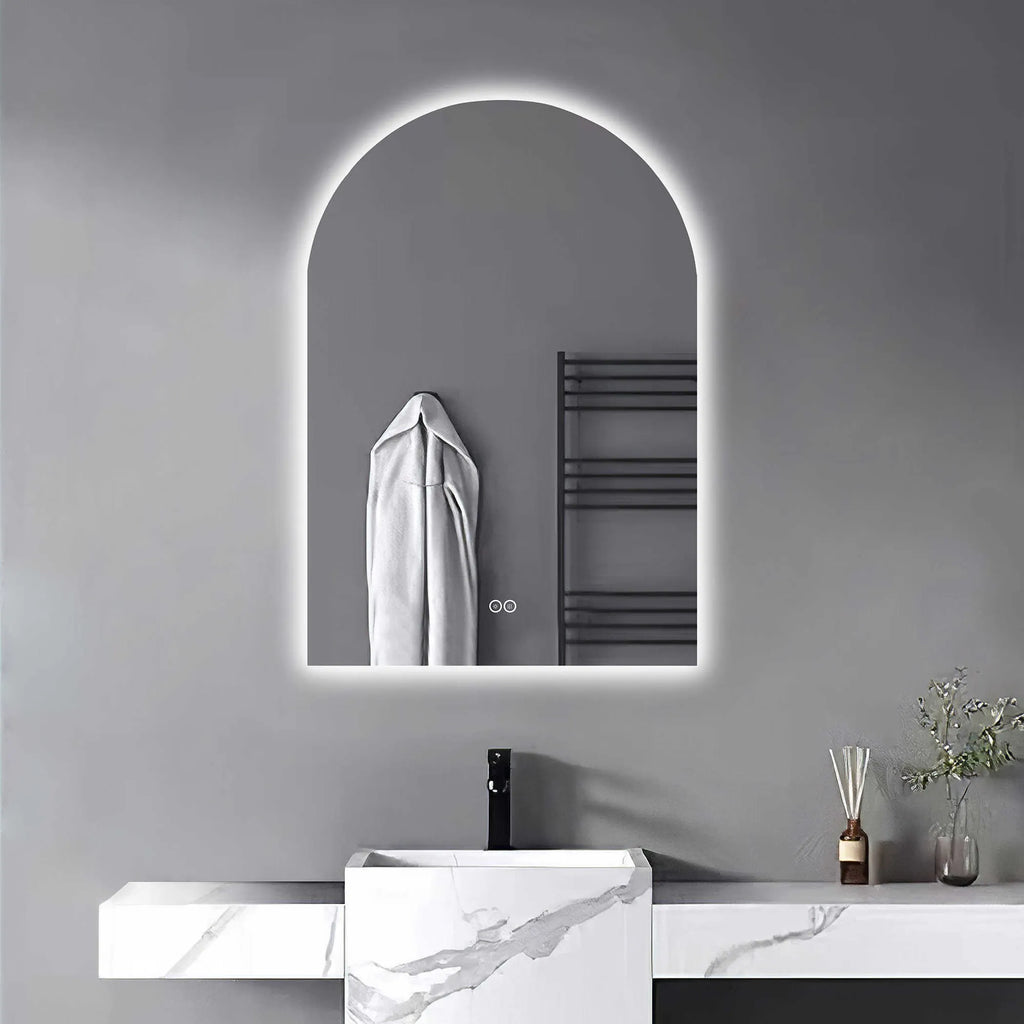 elegant bathroom mirror with lights