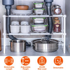 multi purpose under sink organizer rack
