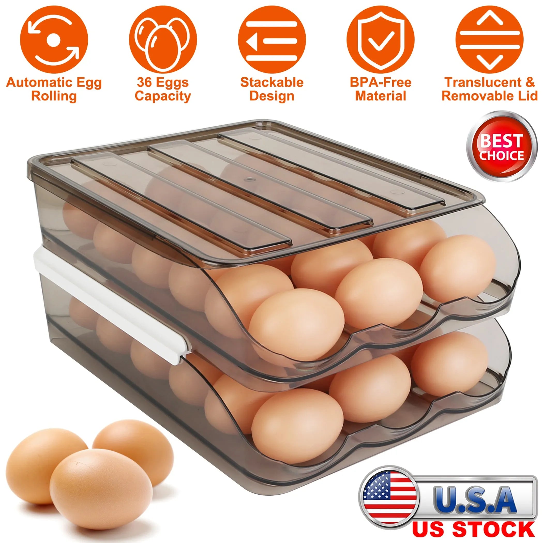 plastic egg container organizer