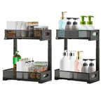 2 tier under sink organizer