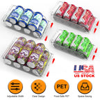 fridge organizer set for beverage cans