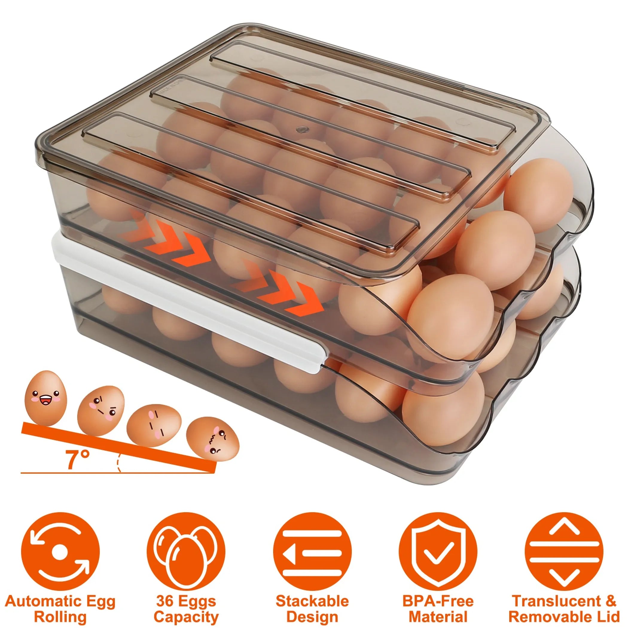 durable egg holder kitchen organizer