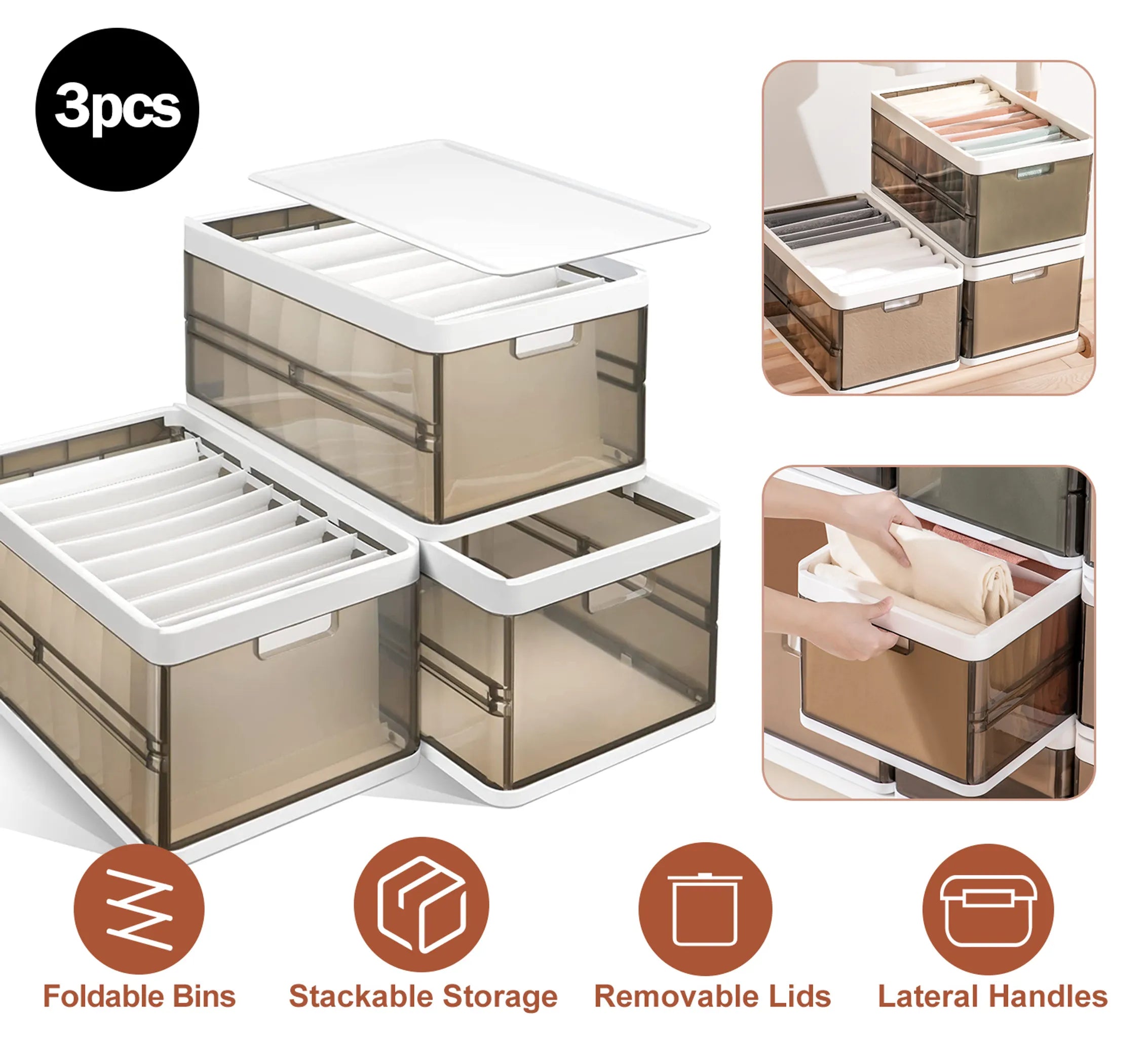 fabric storage containers for bedroom