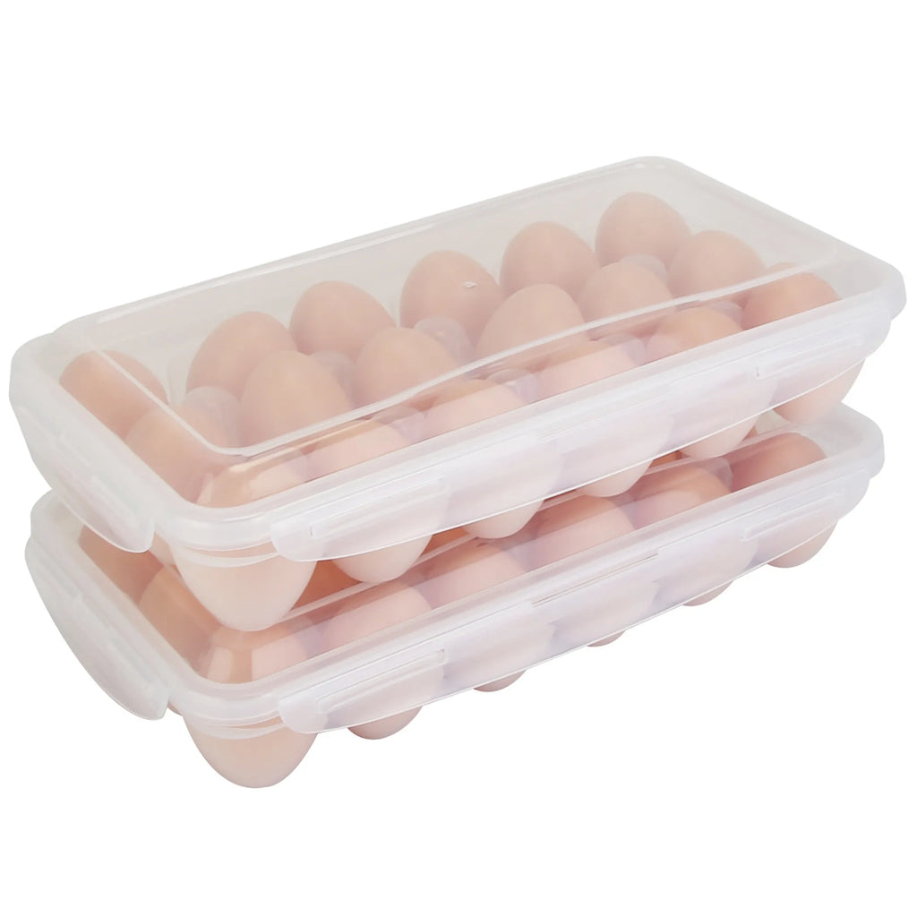 stackable plastic egg holder for refrigerator
