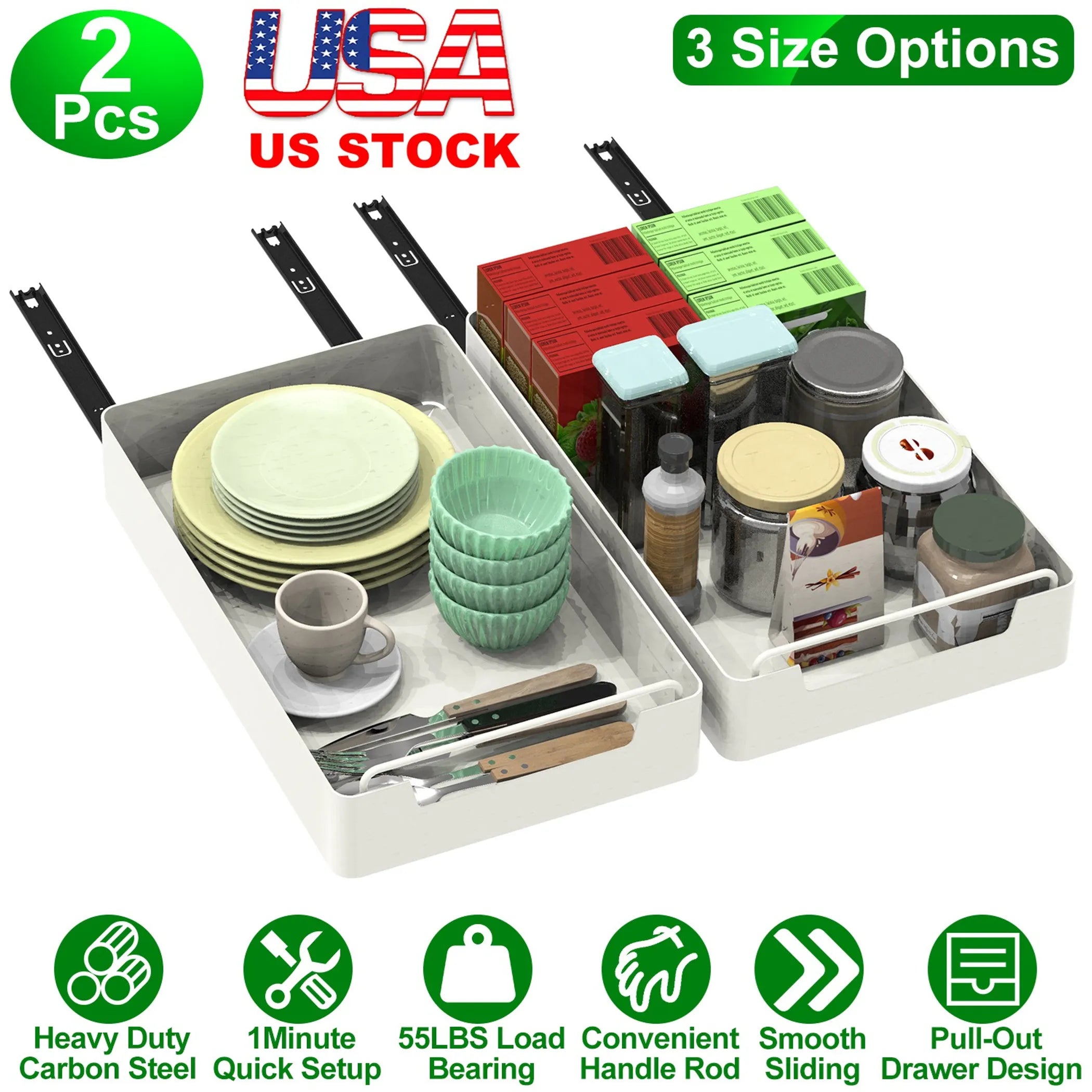 pull out kitchen cabinet storage rack
